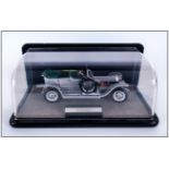 Franklin Mint Precision Model of a 1907 Rolls Royce ' The Silver Ghost ' with Presentation Stand and