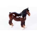 Beswick Horse Figure 'Shire Mare' Model Number 818 Designer A.Gredington. 8.5'' in height. Mint