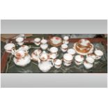 Royal Albert Old Country Roses Part Tea & Coffee Set Comprising cups, saucers, coffee pot, tea