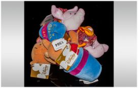 WITHDRAWN // ''Winnie The Pooh'' Official Disney Bean Bag Teddies / Toys. Including: MBB Pooh