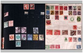 Bramptons Spring Back Stamp Album with good collection of GB stamps from QV bantam and penny red