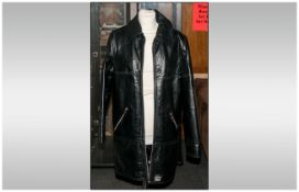 Versace Ladies Leather Coat. Size M