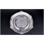 Christopher Lawrence Limited & Numbered Edition Silver Commemorative 'Waterloo' Salver/Tray, made
