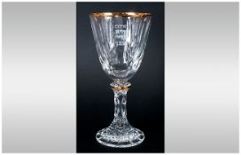 Rosenthal Judaica Collection Glass Kiddush Cup.