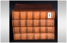 A Leather Bound Imperial Dictionary Of The English Language By John Ogilvie, L.L.D volumes 1,2,3,