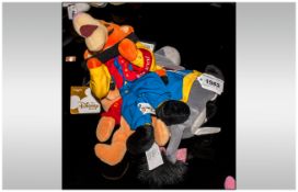 WITHDRAWN // ''Winnie The Pooh'' Official Disney Bean Bag Teddies / Toys. Including: Pooh W/Sound