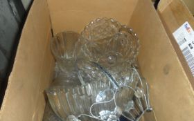 Box Of Assorted Glasswar