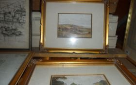 Two Small Gold Framed Pictures