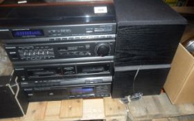 Panasonic Stereo System With Speakers