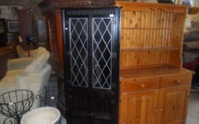 Dark Wooden Corner Unit