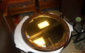 Oval Framed MIrror