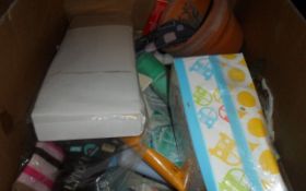 Box Of Assorted Household Items