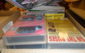 Box OF Assorted Videos & Magazines