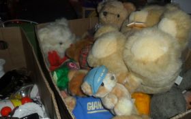 Box Of Assorted Teddy Bears