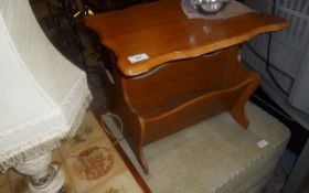 Wooden Magazine Rack & Side Table