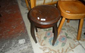 Small Wooden Round Side Table