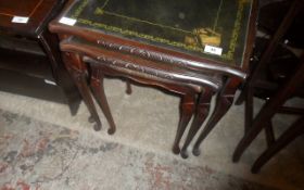 Glass Topped Nest Of Tables