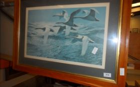 Framed Print Of Swans Over Baltic