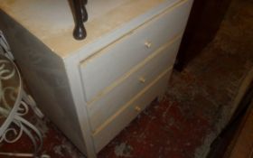 White Painted Wooden Chest Of Drawers