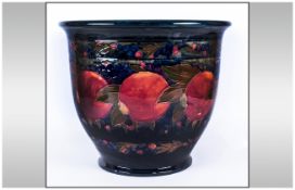 William Moorcroft Signed Very Large Jardiniere ' Pomegranates and Berries ' Pattern. c.1920's.