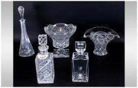 Collection of Cut Glass Ware.