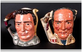 Royal Doulton Two Faced Ltd and Numbered Edition Character Jugs ( 2 ) In Total. 1/ Anthony and