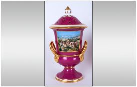 Spode - Limited and Numbered Edition Haddon Hall Vase. This Is Number 75 of 250 Pieces. Height 8