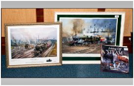 Railway Interest David Weston Signed Limited Edition Print, 'Browsholme Hall' Depicting The Great