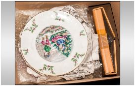 Collection Of Royal Doulton Christmas Cabinet Plates