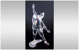 Swarovski SCS Annual Edition 1999 Cut Crystal Figure, 'Masquerade Series, Pierrot', designed by