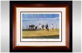 Craig Campbell Artist Signed Ltd Edition Colour Print. Titled ' The Power and The Glory ' England 15