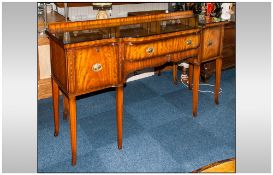 Sheraton Style Reproduction Sideboard of Large Size, Made By Beresford and Hicks In Bleached