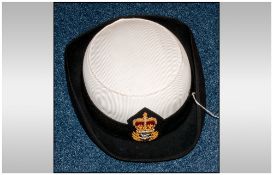 Ladies Navy Hat With Cap Badge