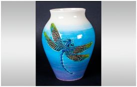 Dennis China Works Vase ' Mosquito ' Design. Designer Sally Tuffin. Date 2000. Height 5.5 Inches,