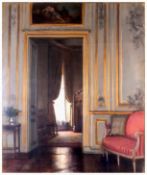 Irish Artist William Crampton Gore Oil On Canvas Titled 'Interior Old Apartment, Mary Winslows Flat,