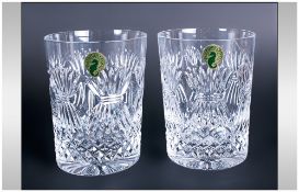 Waterford The Millennium Collection - Very Fine Cut Crystal Pair of ' Prosperity ' Toasting