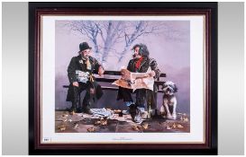 Larry Rushton Pencil Signed Limited & Numbered Edition  Colour Lithograph Print. number 857/1000.