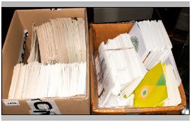 Two Boxes Containing A Large Quantity Of Canadian Stamp Journals, Canadian Philatelic Society Of