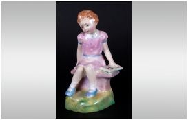 Royal Doulton Early Figurine ' Pink Dress with White Spots, Once Upon a Time ' HN.2047. Designer