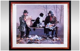 Larry Rushton Pencil Signed Limited & Numbered Edition  Colour Lithograph Print. number 342/1000.