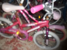 Childrens Pink BMX type bike