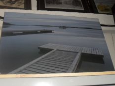 Print of a Pier on Canvas.