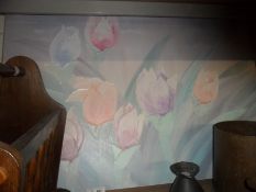 Tulip Painting on Canvas.