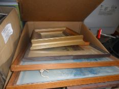 Box of Framed Pictures.