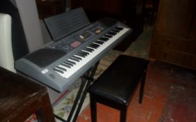 Casio WK 1200 Keyboard On Stand With Stool