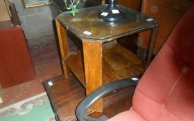 Small Square Glass Topped Coffee Table