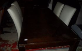 Wooden Table With 4 Chairs