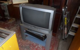 Beko TV & Stand, Thomson VCR, Logic Digital Receiver & SCart Leads