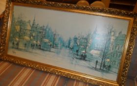 Gold Framed Print