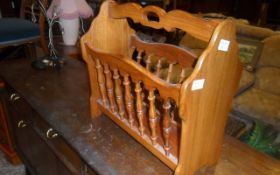 Wooden Magazine Rack